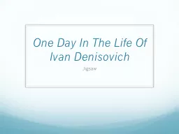 One Day In The Life Of Ivan