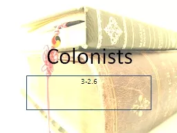 Colonists