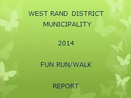 WEST RAND DISTRICT