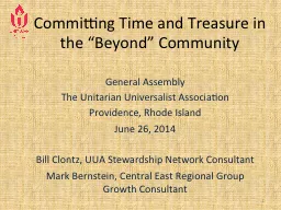 Committing Time and Treasure in the “Beyond” Community
