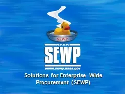 Solutions for Enterprise Wide Procurement (SEWP)