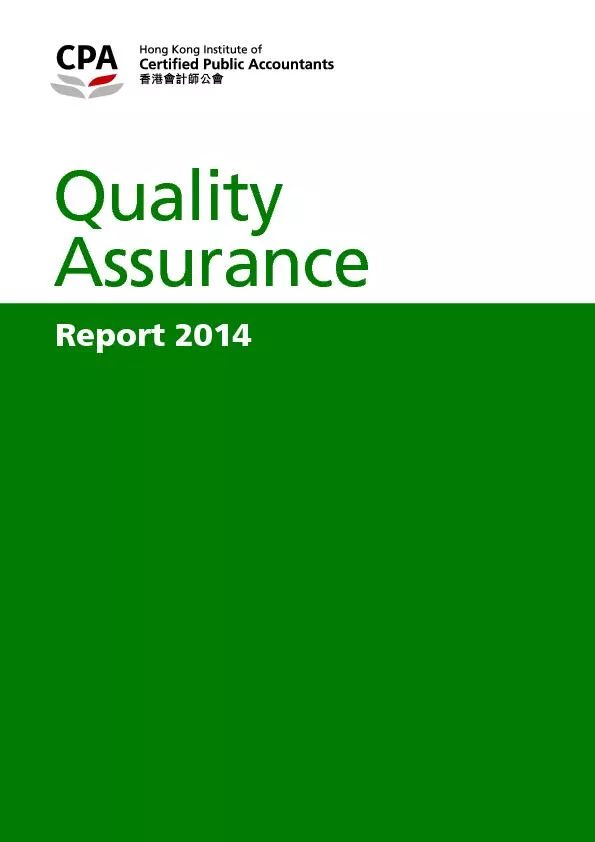 Report 2014QualityAssurance