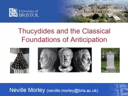 Thucydides and the Classical Foundations of Anticipation