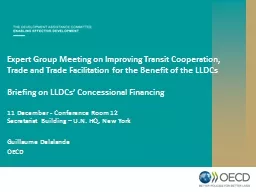 Expert Group Meeting on Improving Transit Cooperation, Trad