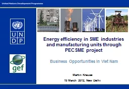 Energy efficiency in SME industries and manufacturing units