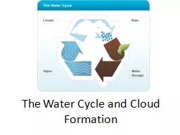 The Water Cycle and Cloud Formation
