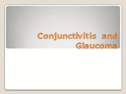 Conjunctivitis and Glaucoma