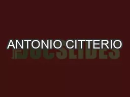 ANTONIO CITTERIO