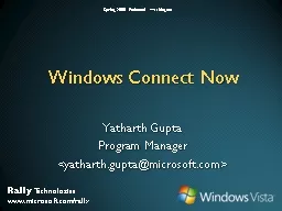 Windows Connect Now