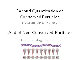 Second Quantization of Conserved Particles