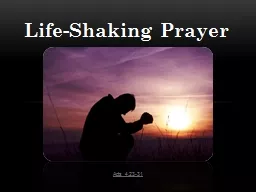 Life-Shaking Prayer