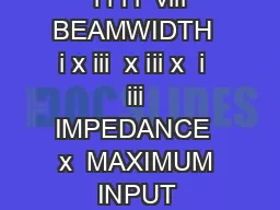 Aruba APANTF Indoor Antenna Aruba Data Sheet POLARIZATION  i i i i  viii BEAMWIDTH  i x iii  x iii x  i  iii IMPEDANCE  x  MAXIMUM INPUT POWER   VSWR MINIMUM PERFORMANCE   DIMENSIONS MM   x  x  x