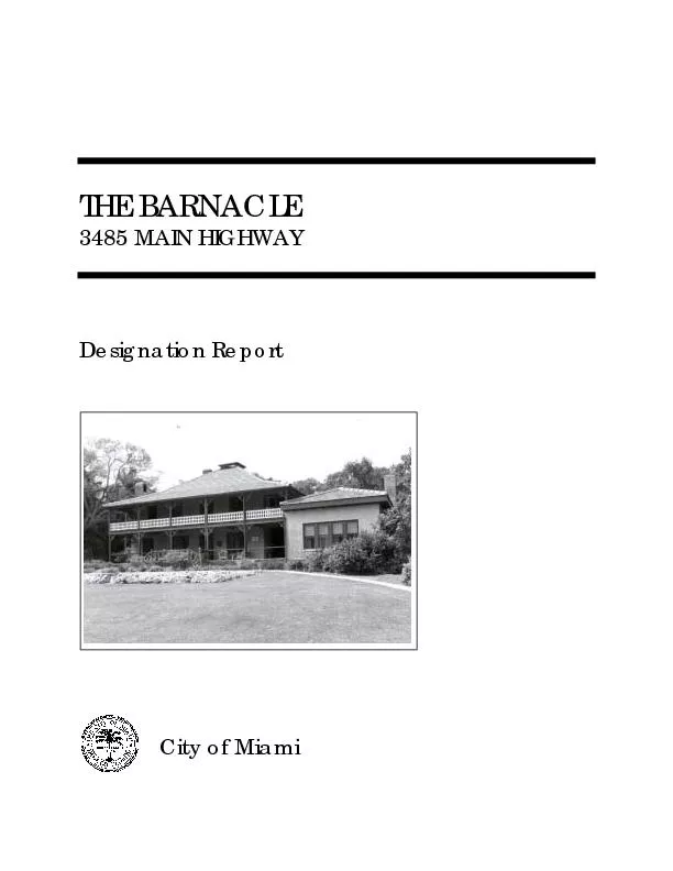 THE BARNACLE 3485 MAIN HIGHWAY