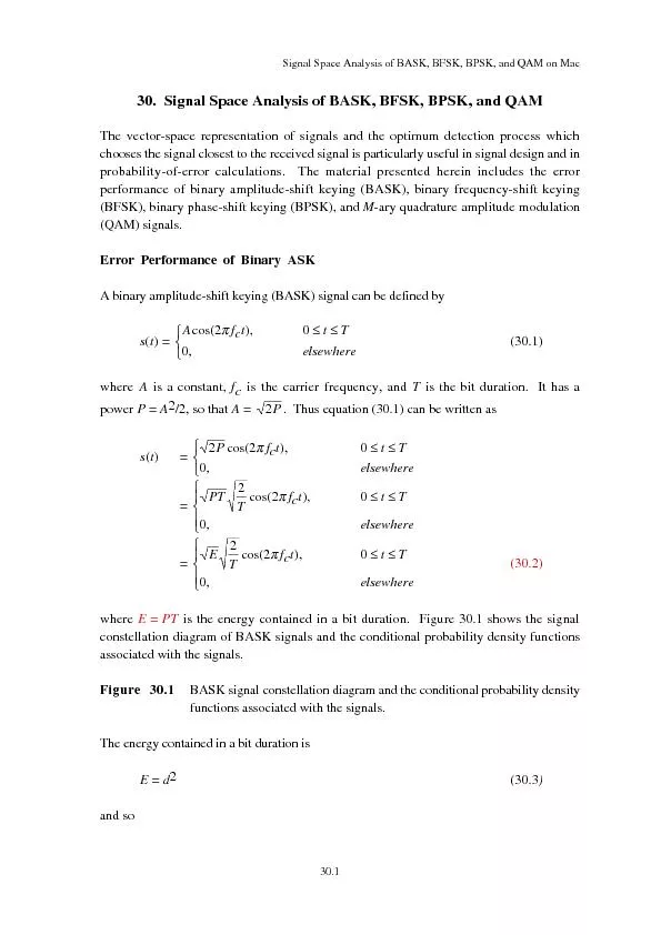 probability-of-error calculations.  The material presented herein incl