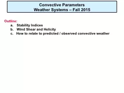 Convective Parameters