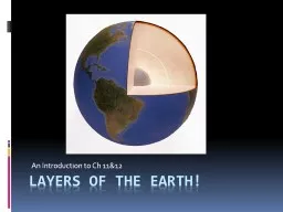 LAYERS OF THE EARTH!