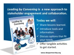 Leading by Convening