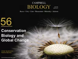 0 Conservation Biology and Global Change