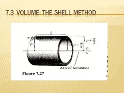 7.3  volume: The Shell method