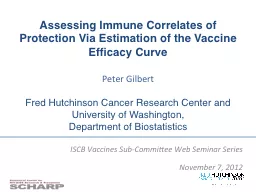 ISCB Vaccines Sub-Committee Web Seminar Series