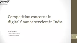 Competition concerns in digital finance services in India