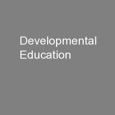 Developmental Education