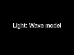 Light: Wave model