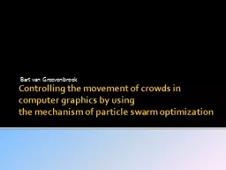 Controlling the movement of crowds in computer graphics by