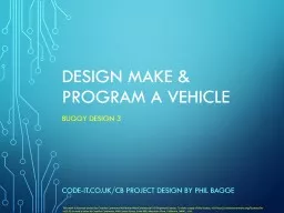 Design Make & Program a Vehicle