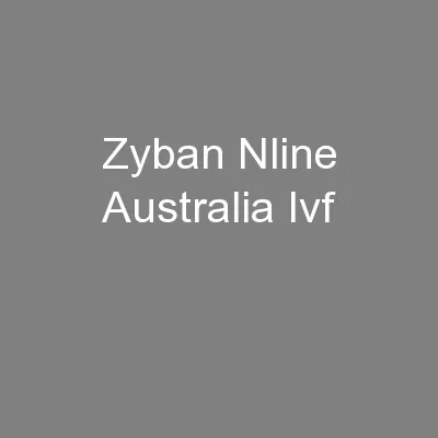 Zyban Nline Australia Ivf