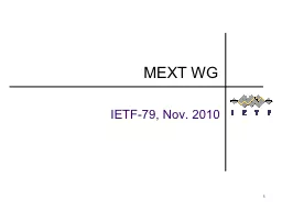 1 IETF-79, Nov. 2010