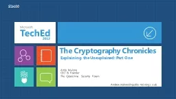 The Cryptography Chronicles