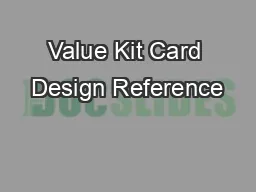 Value Kit Card Design Reference