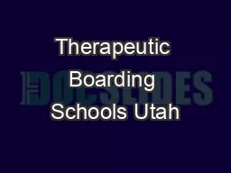 Therapeutic Boarding Schools Utah