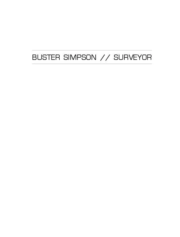 BUSTER SIMPSON // SURVEYOR