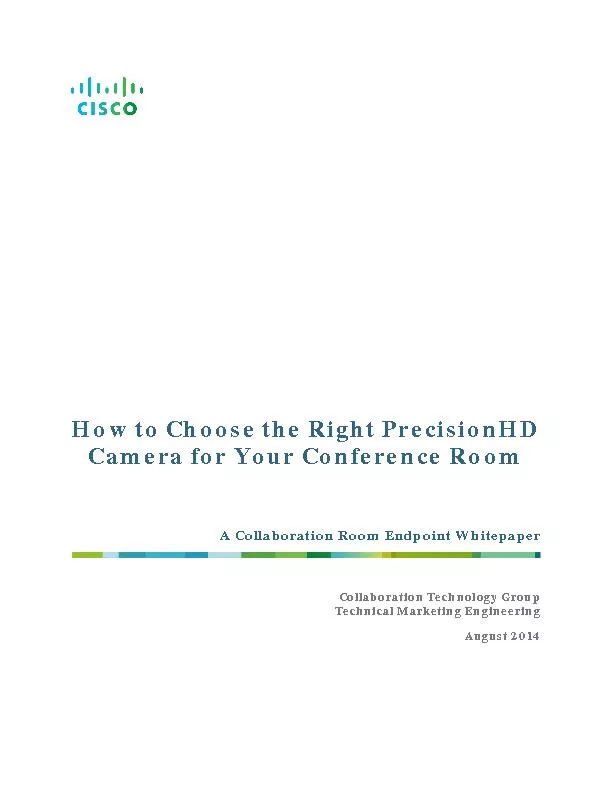 PrecisionHD Cameras and conference room size