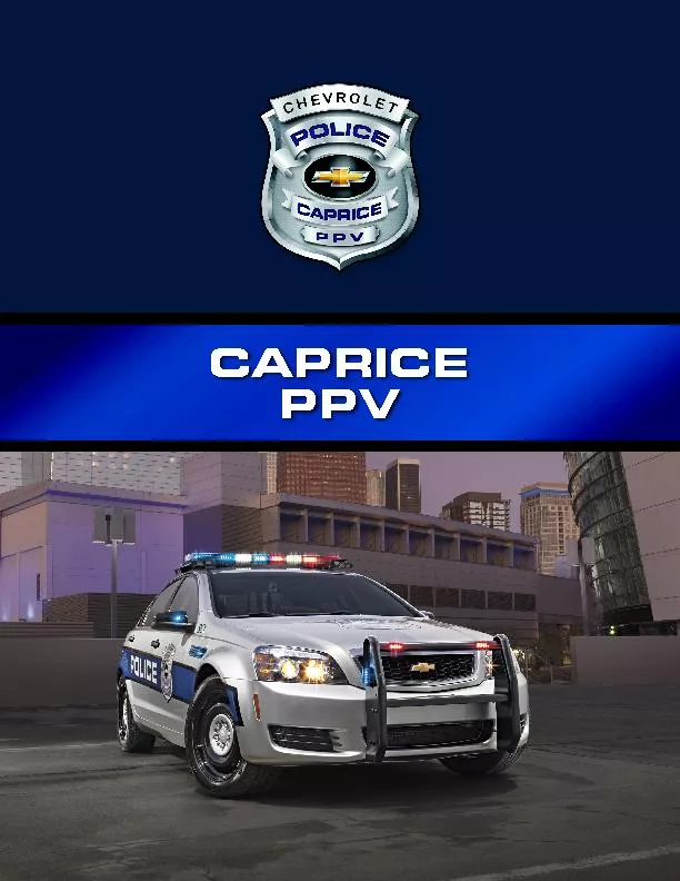 2015 CAPRICE POLICE PACKAGE