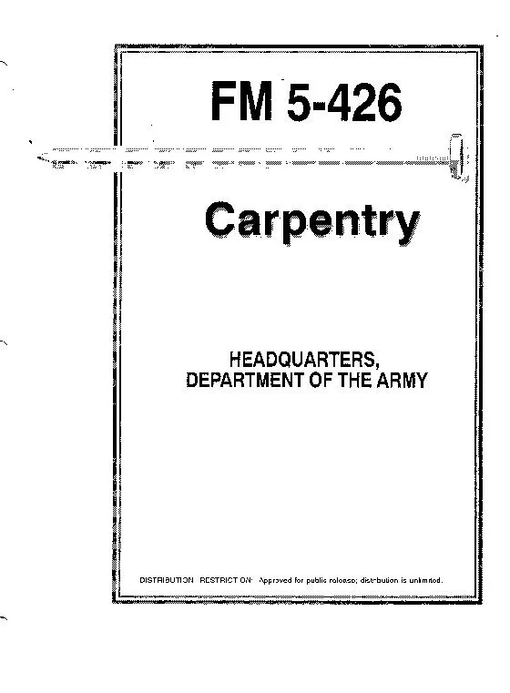 *FM 5-426 Field Manual No. 5-426 Headquarters