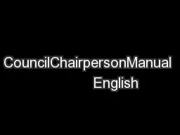 CouncilChairpersonManual             English