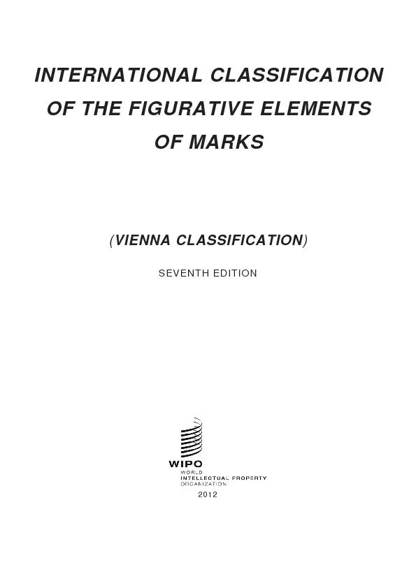 INTERNATIONAL CLASSIFICATION OF THE FIGURATIVE ELEMENTS OF MARKSVIENNA