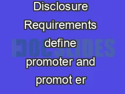 classification of Promoters as Regulation za and zb of SEBI Issue of Capital and Disclosure