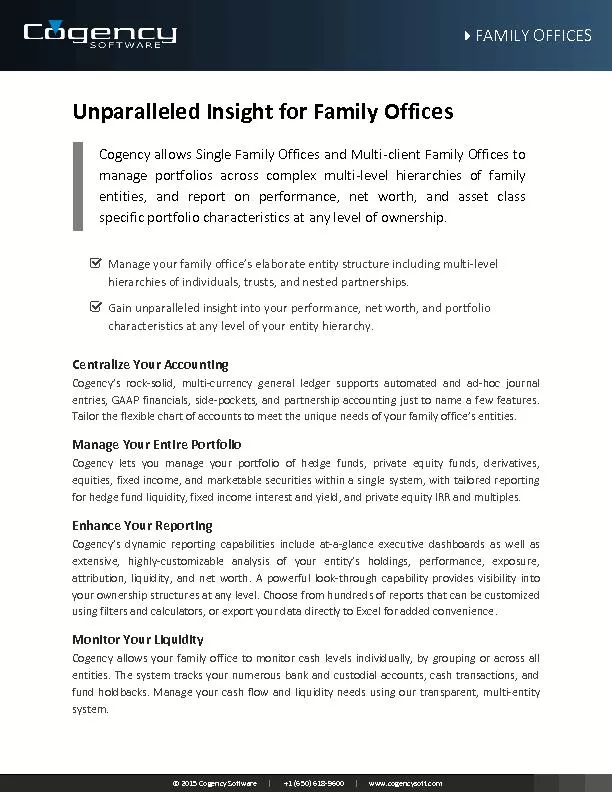 FAMILY OFFICES