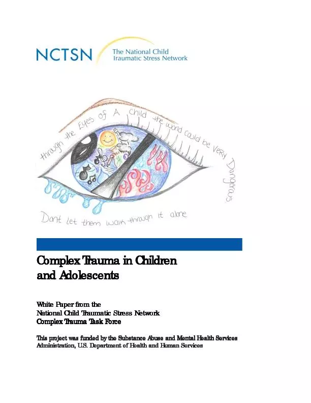 Complex Trauma in Children and AdolescentsNational Child Traumatic Str