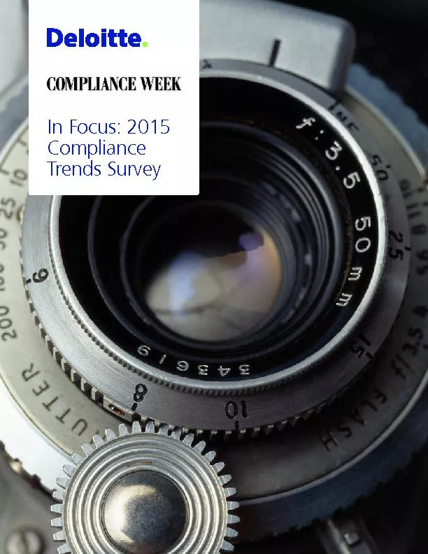 In Focus: 2015 Compliance Trends Survey