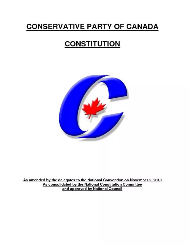 CONSERVATIVE PARTY OF CANADA