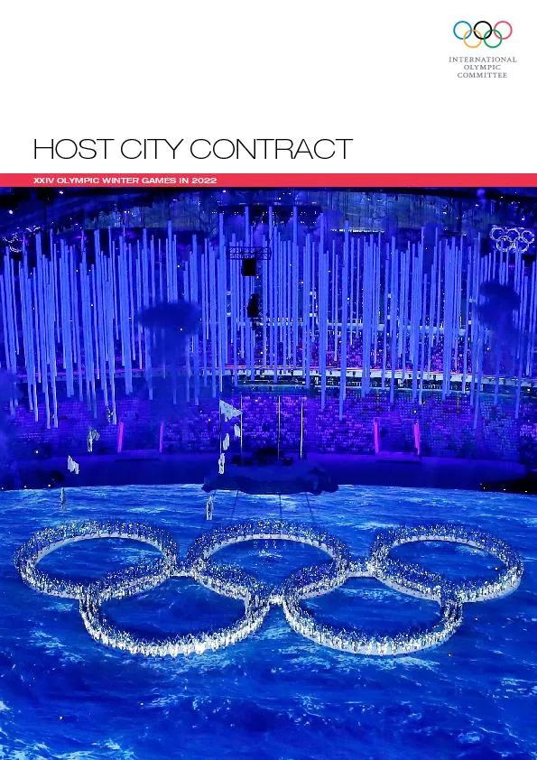 Host City Contract