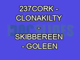 237CORK - CLONAKILTY - SKIBBEREEN - GOLEEN