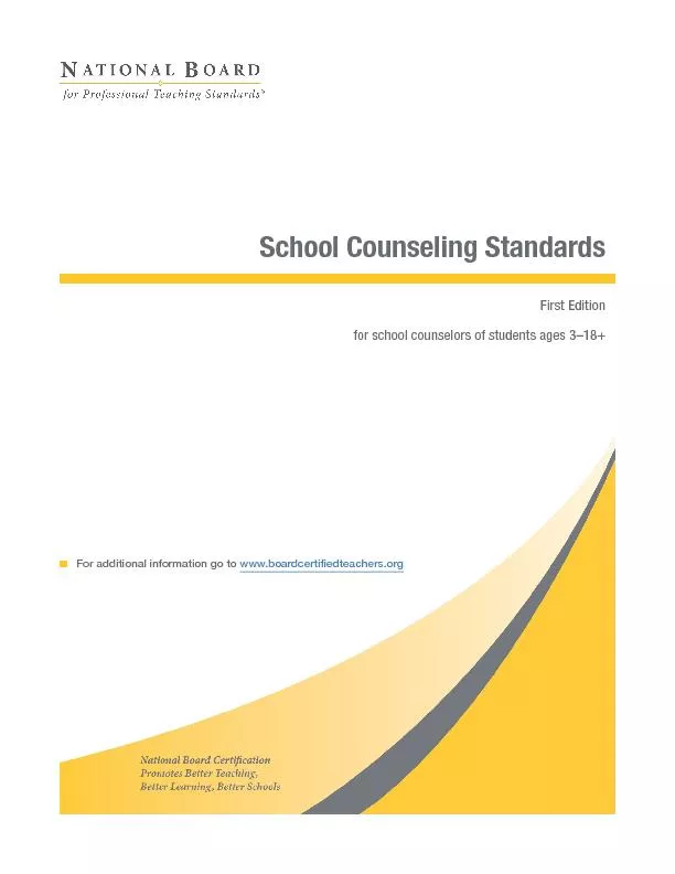 School Counseling Standards