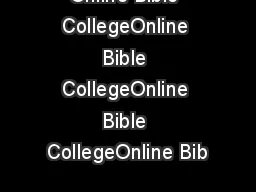 Online Bible CollegeOnline Bible CollegeOnline Bible CollegeOnline Bib