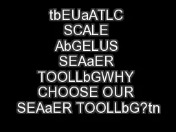 tbEUaATLC SCALE AbGELUS SEAaER TOOLLbGWHY CHOOSE OUR SEAaER TOOLLbG?tn